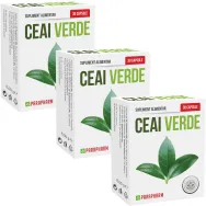 Pachet Ceai verde 3x30cps - PARAPHARM