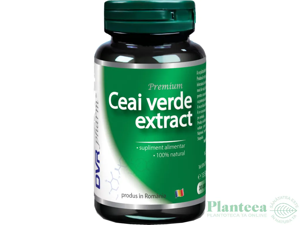 Ceai verde extract 1x30cps - DVR PHARM