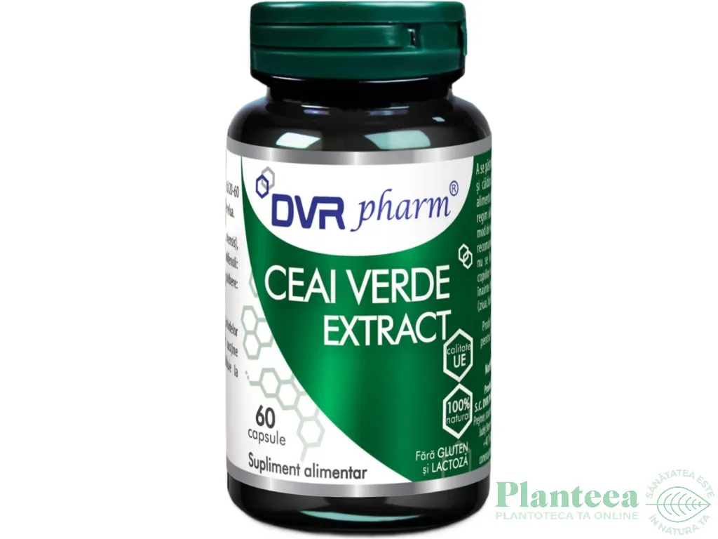 Ceai verde extract 60cps - DVR PHARM