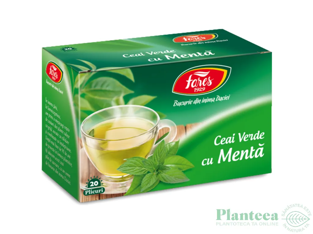 Ceai verde menta 20dz - FARES