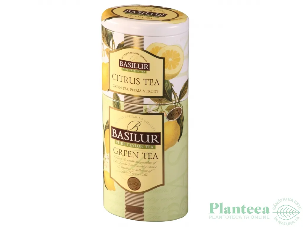 Ceai 2in1 Citrus + Green 2cutii 125g - BASILUR