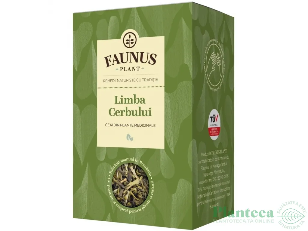 Ceai limba cerbului 50g - FAUNUS
