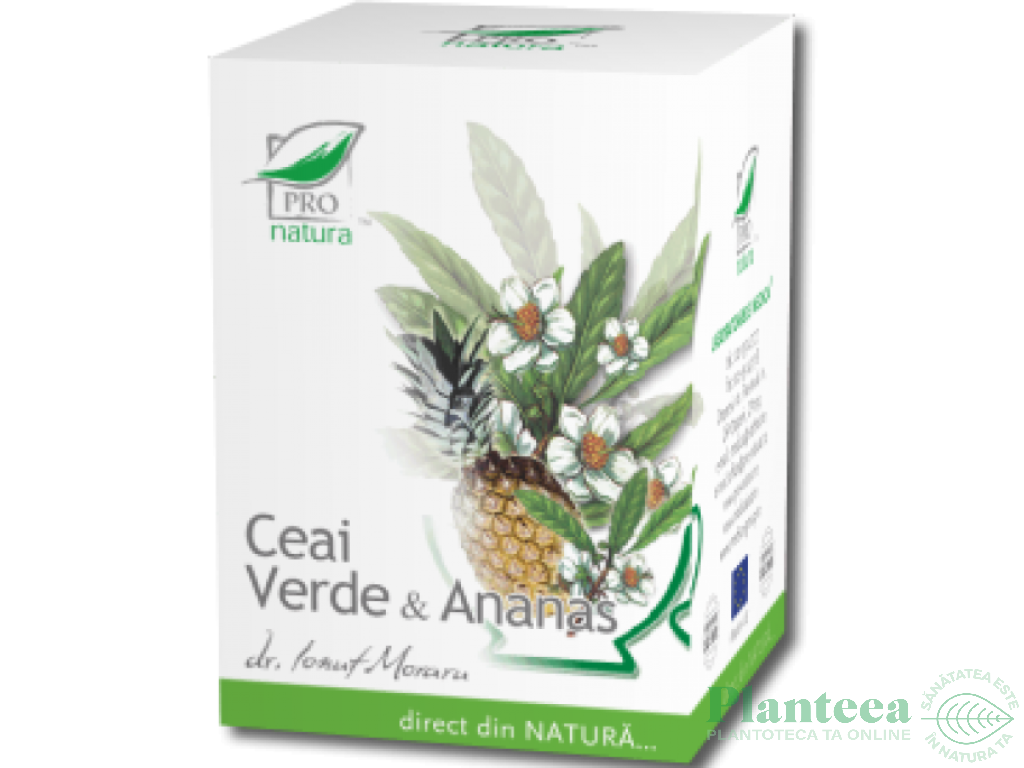 Ceai verde ananas 20dz - MEDICA