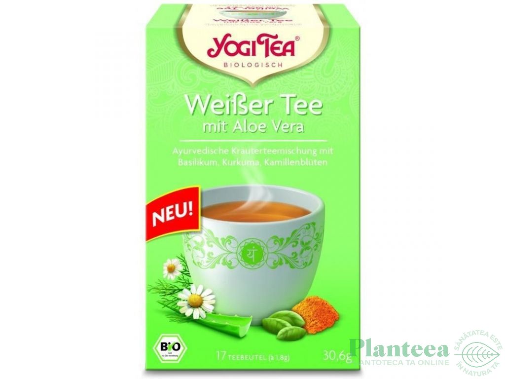 Ceai alb aloe vera eco 17dz - YOGI TEA