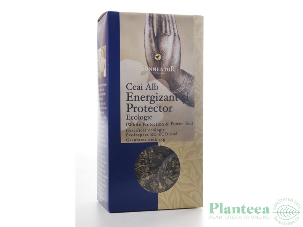 Ceai alb energizant protector eco 45g - SONNENTOR