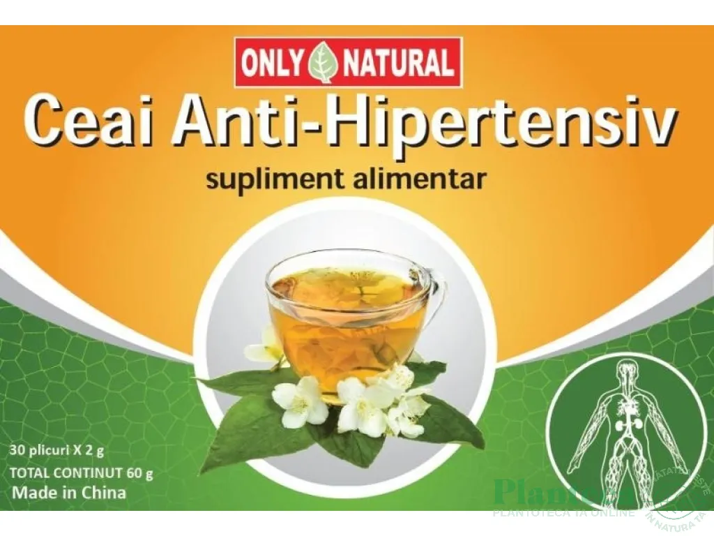 Ceai antihipertensiv 20dz - ONLY NATURAL