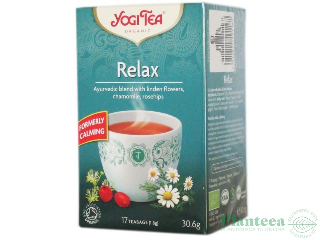 Ceai calmant Relax eco 17dz - YOGI TEA