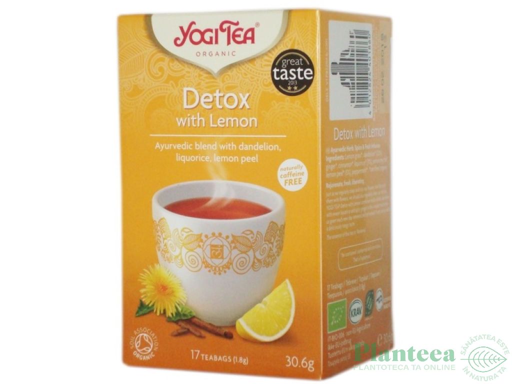 Ceai detoxifiant lamaie eco 17dz - YOGI TEA