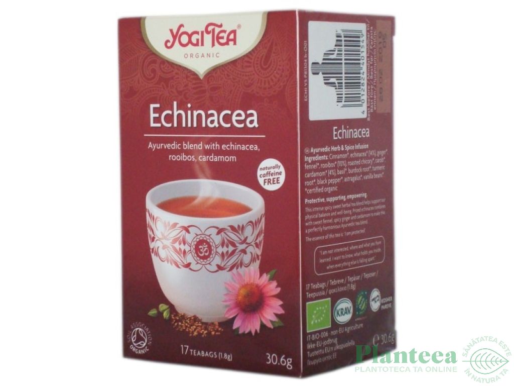 Ceai echinaceea rooibos eco 17dz - YOGI TEA
