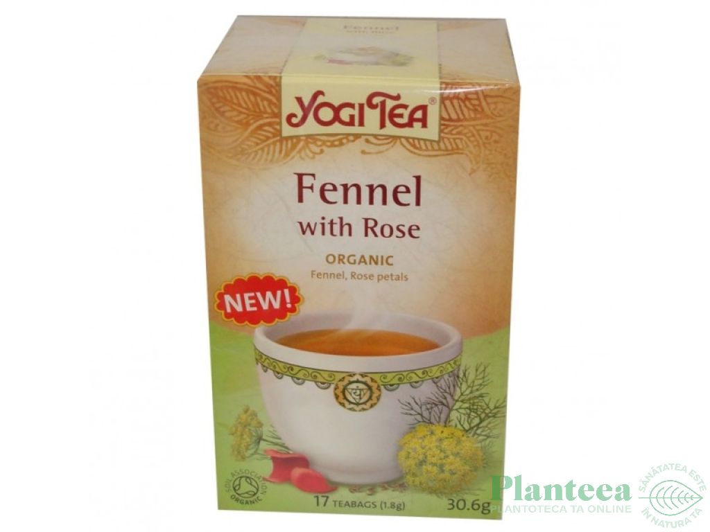 Ceai fenicul trandafiri eco 17dz - YOGI TEA