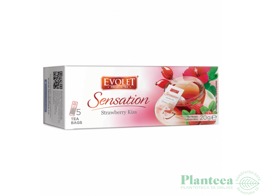 Ceai cu capsuni kiss Grandpack Sensation 5dz - EVOLET