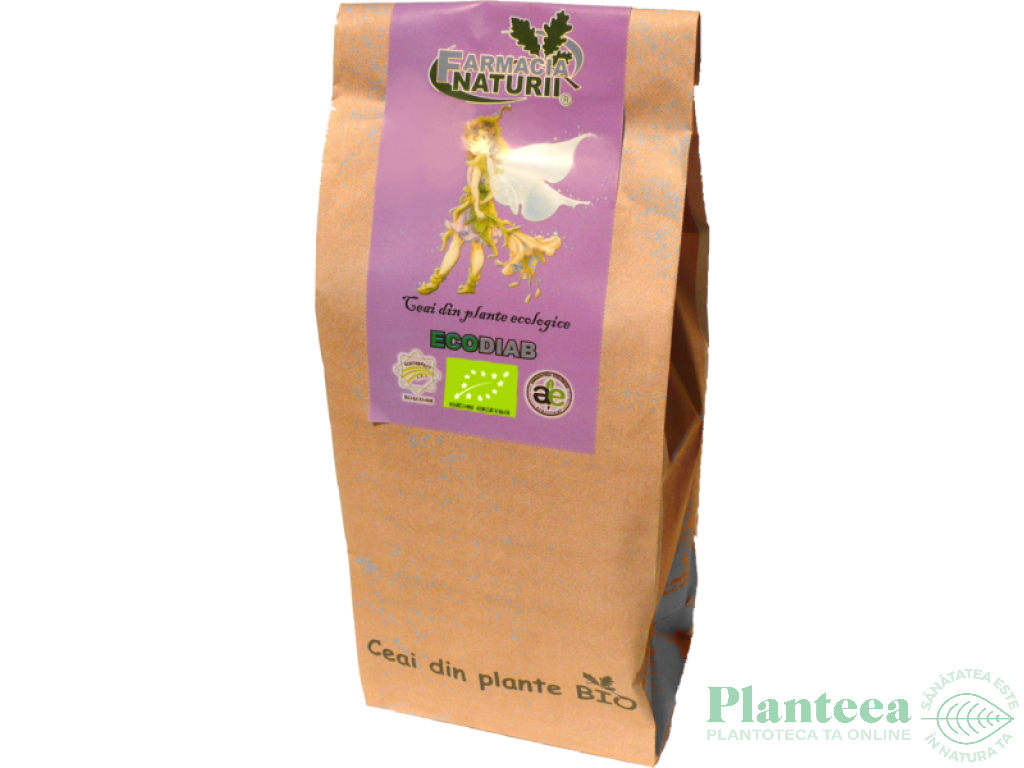 Ceai diabet pancreatita EcoDiab 50g - FARMACIA NATURII