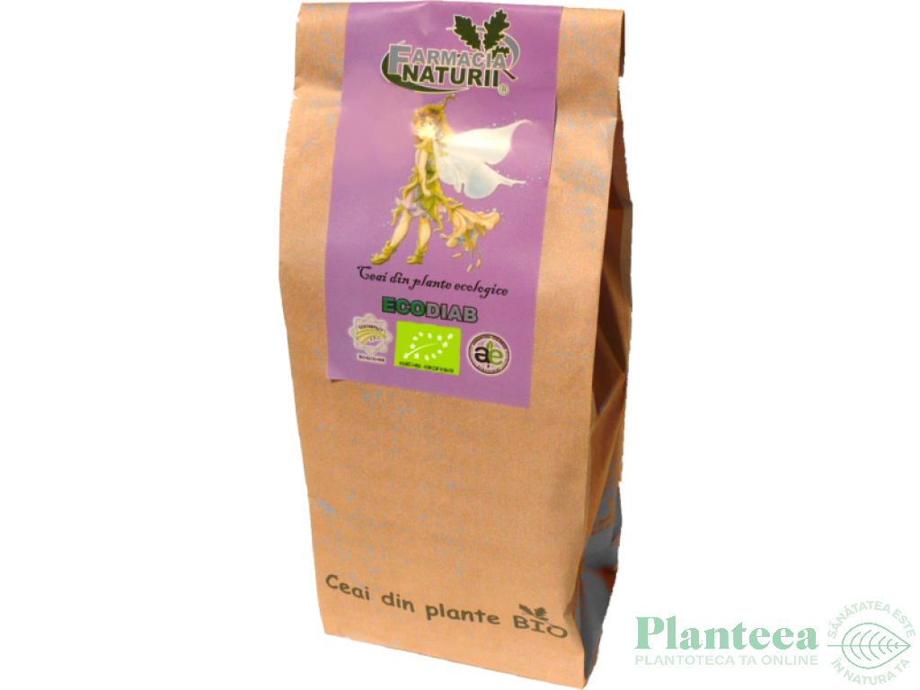 Ceai diabet pancreatita EcoDiab 150g - FARMACIA NATURII