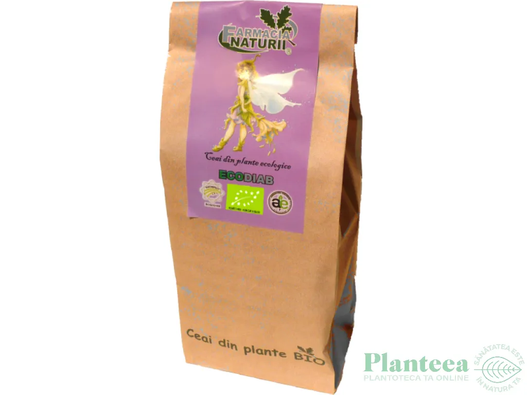 Ceai diabet pancreatita EcoDiab 150g - FARMACIA NATURII