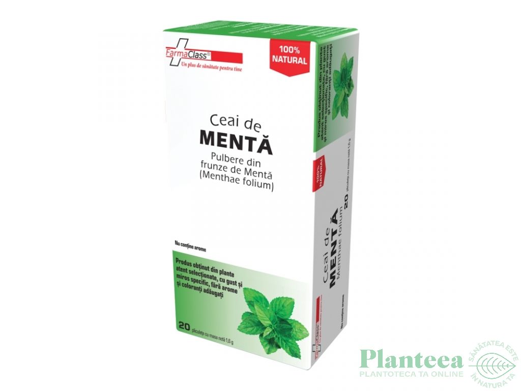 Ceai menta 20dz - FARMACLASS