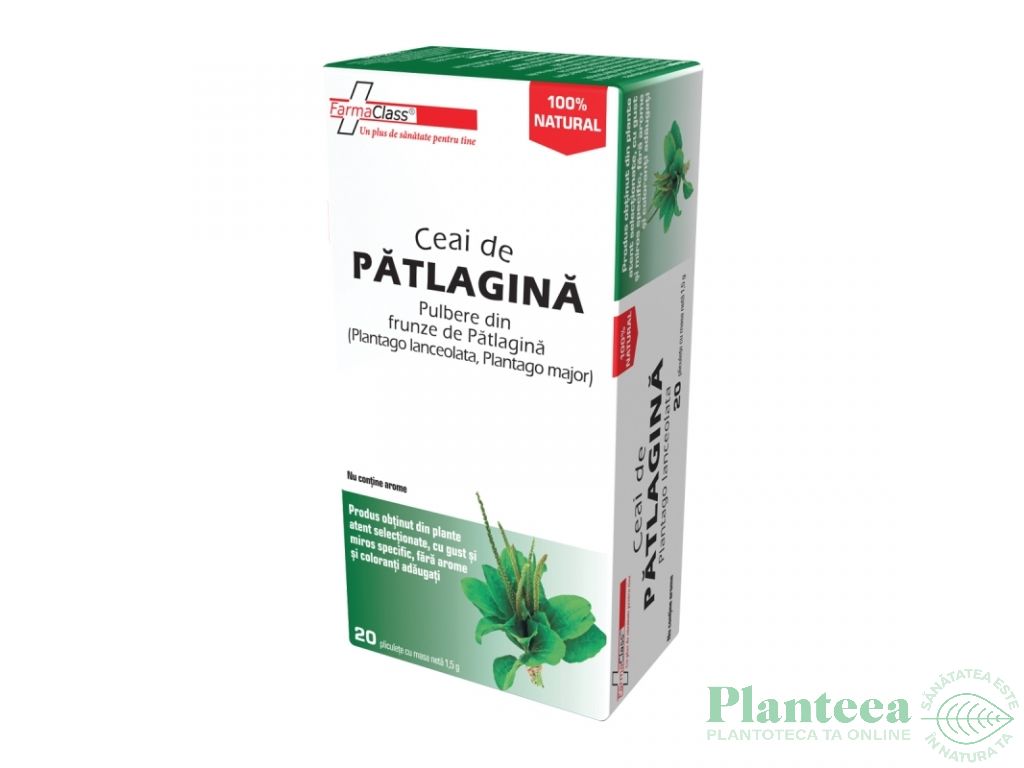 Ceai patlagina 20dz - FARMACLASS