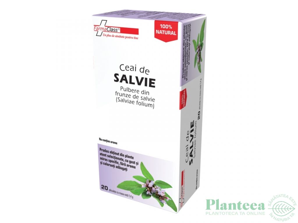 Ceai salvie 20dz - FARMACLASS