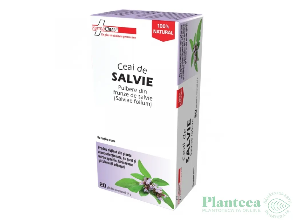 Ceai salvie 20dz - FARMACLASS