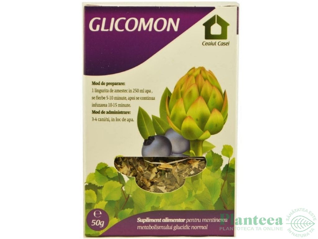Ceai glicomon 100g - CEAIUL CASEI