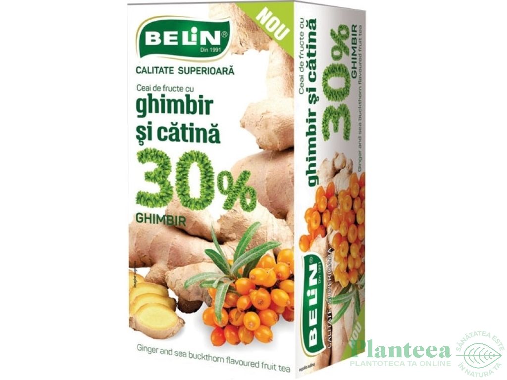 Ceai cu ghimbir30% catina 20dz - BELIN