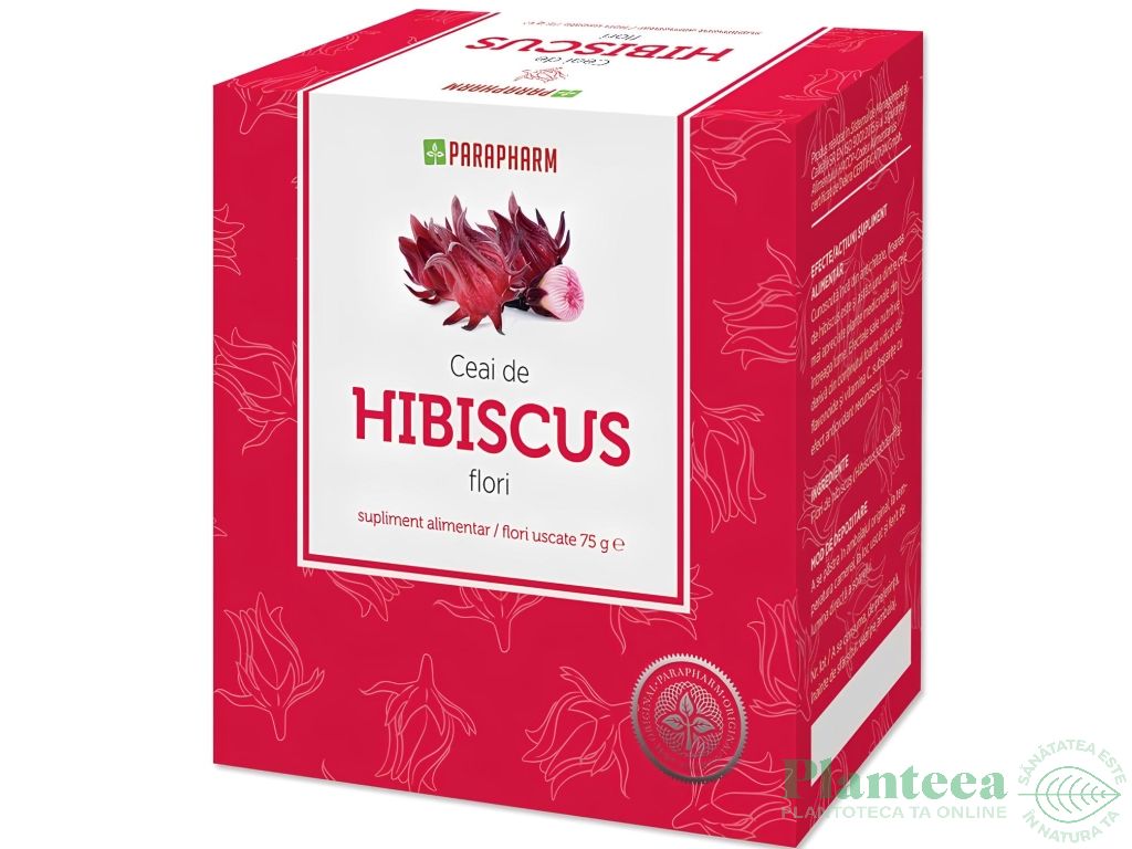 Ceai hibiscus 75g - PARAPHARM