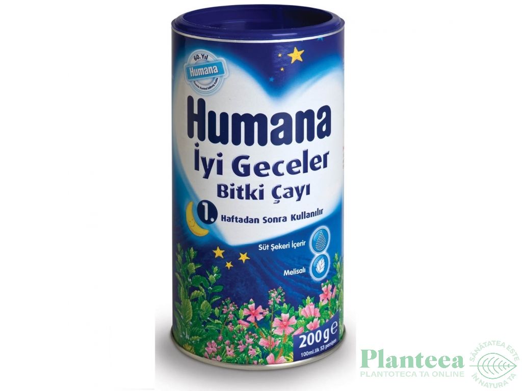 Ceai instant noapte bebe +4luni 200g - HUMANA