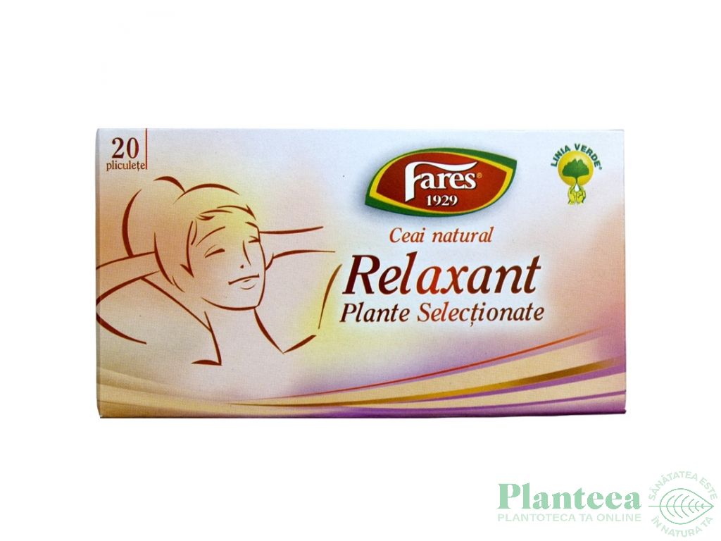 Ceai natural Relaxare 20dz - FARES