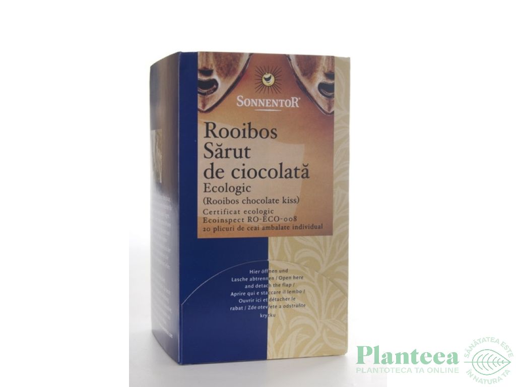 Ceai rooibos sarut ciocolata eco 20dz - SONNENTOR