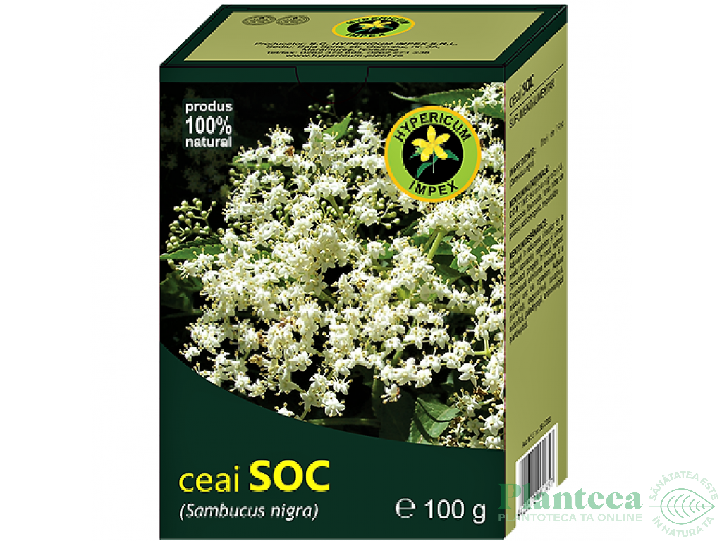 Ceai soc flori 100g - HYPERICUM PLANT