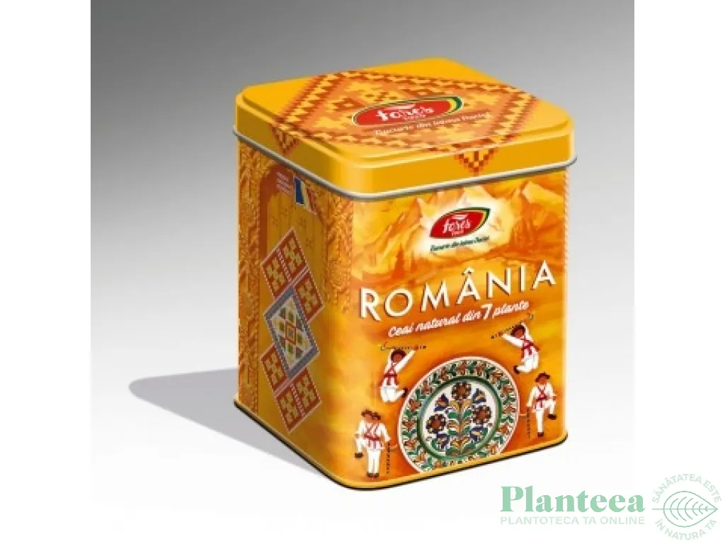 Ceai 7plante Suvenir Romania galben 75g - FARES
