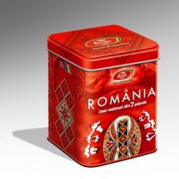 Ceai 7plante Suvenir Romania rosu 75g - FARES