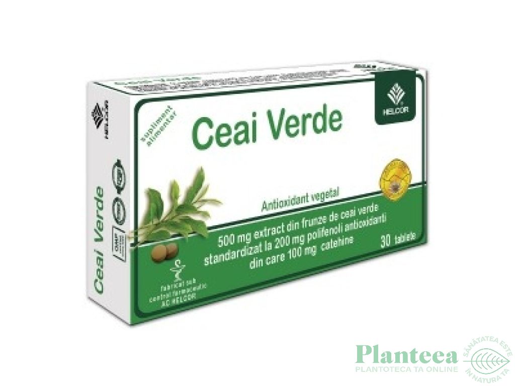 Ceai verde 500mg 30cp - AC HELCOR