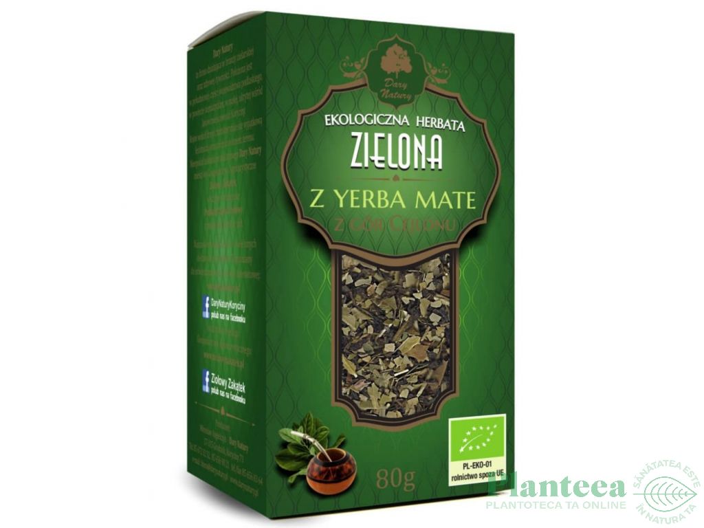 Ceai verde yerba mate eco 25dz - DARY NATURY