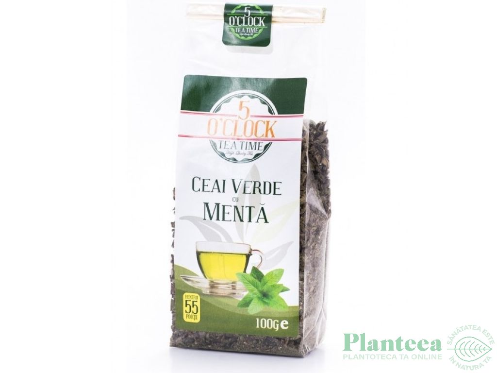 Ceai verde menta 100g - 5 O`CLOCK