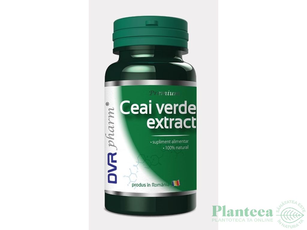 Ceai verde extract 60cps - DVR PHARM