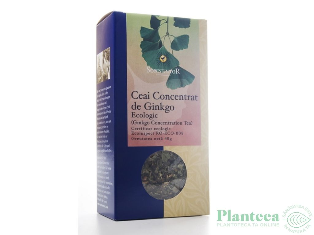 Ceai pt concentrare ginkgo eco 50g - SONNENTOR