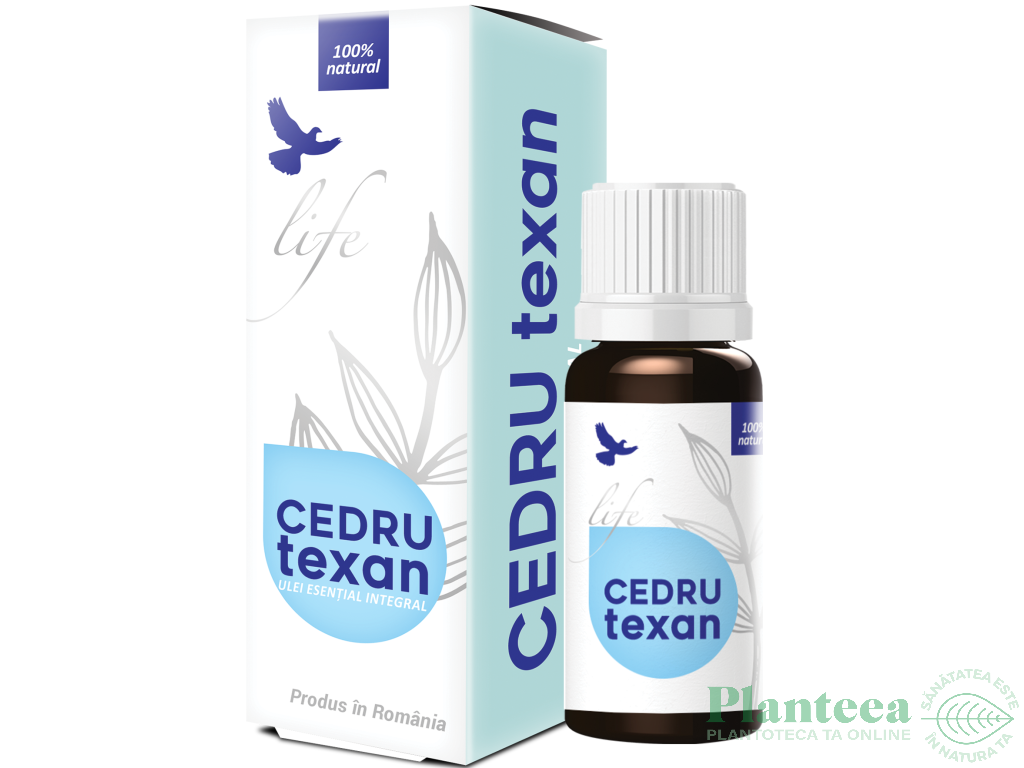 Ulei esential integral cedru texan 10ml - LIFE