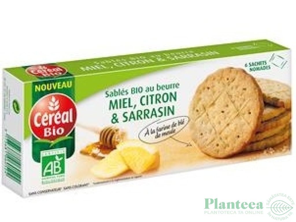 Biscuiti grau miere lamaie eco 132g - CEREAL BIO