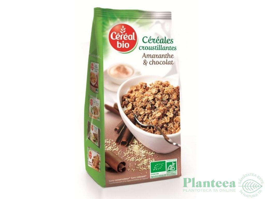 Cereale crocante amarant ciocolata eco 375g - CEREAL BIO