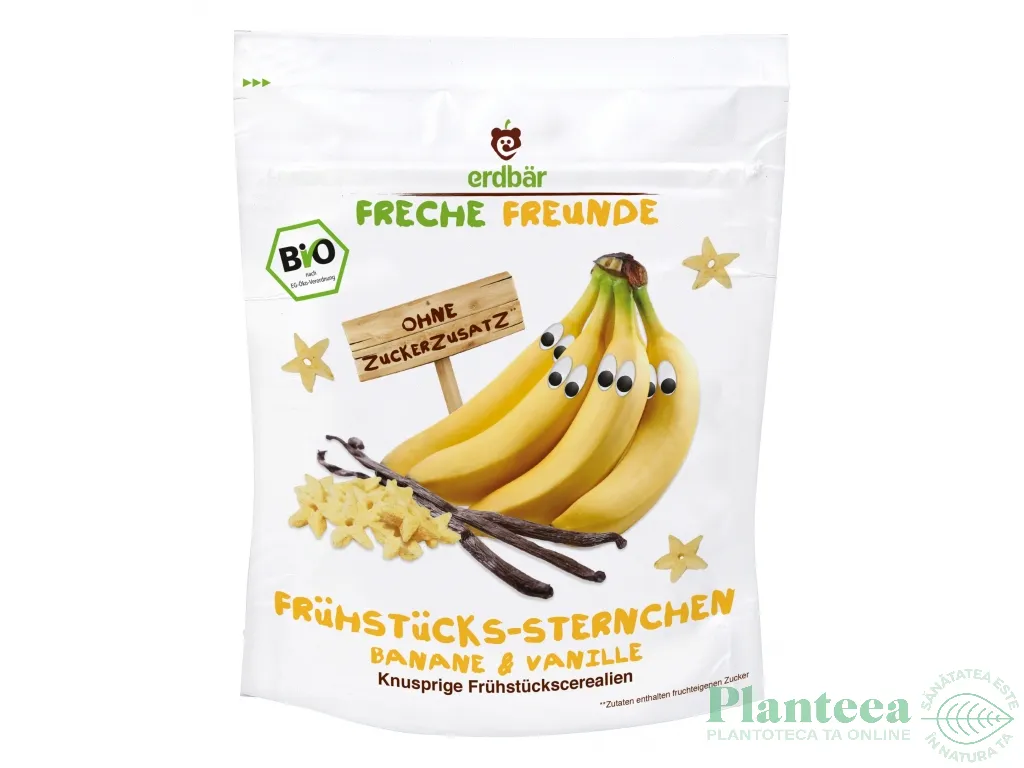 Stelute cereale banane vanilie eco 125g - ERDBAR