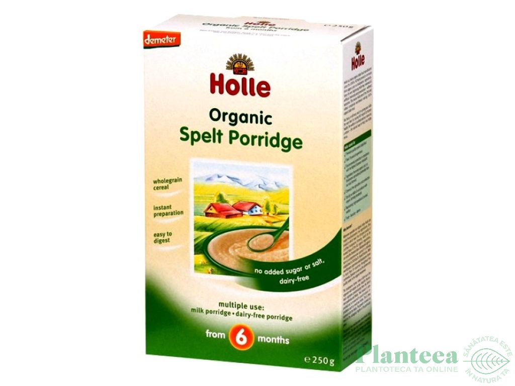 Porridge spelta bebe +6luni eco 250g - HOLLE