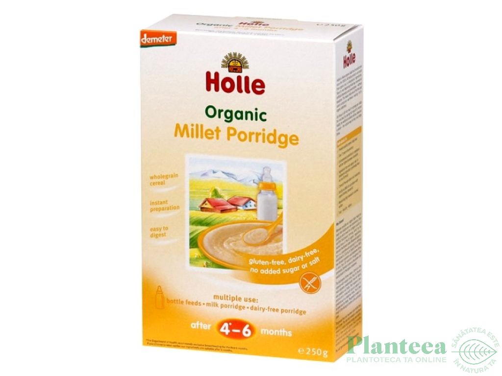 Porridge mei orez bebe +4luni eco 250g - HOLLE