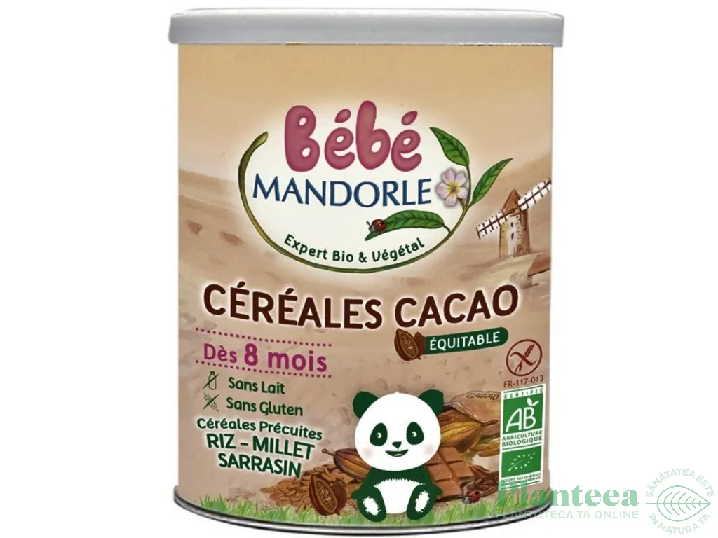 Cereale instant cacao bebe +8luni eco 400g - LA MANDORLE
