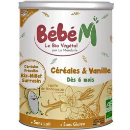 Cereale instant vanilie bebe +6luni eco 400g - LA MANDORLE