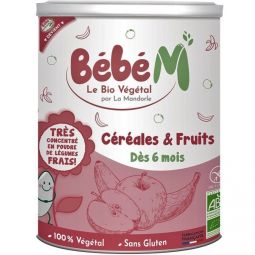 Cereale fructe instant bebe +6luni eco 400g - LA MANDORLE