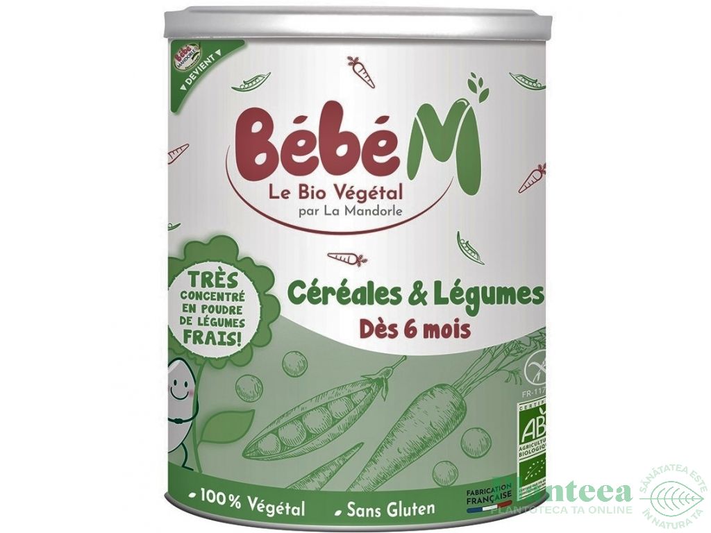 Cereale legume instant bebe +6luni eco 400g - LA MANDORLE