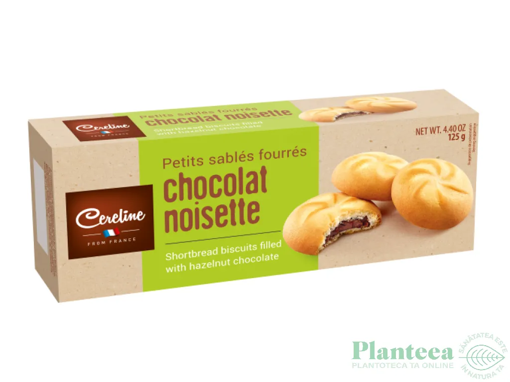 Biscuiti crema ciocolata alune eco 125g - FILET BLEU