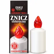 Candela electronica efect flacara 88zile alb 65g - CEREMONY