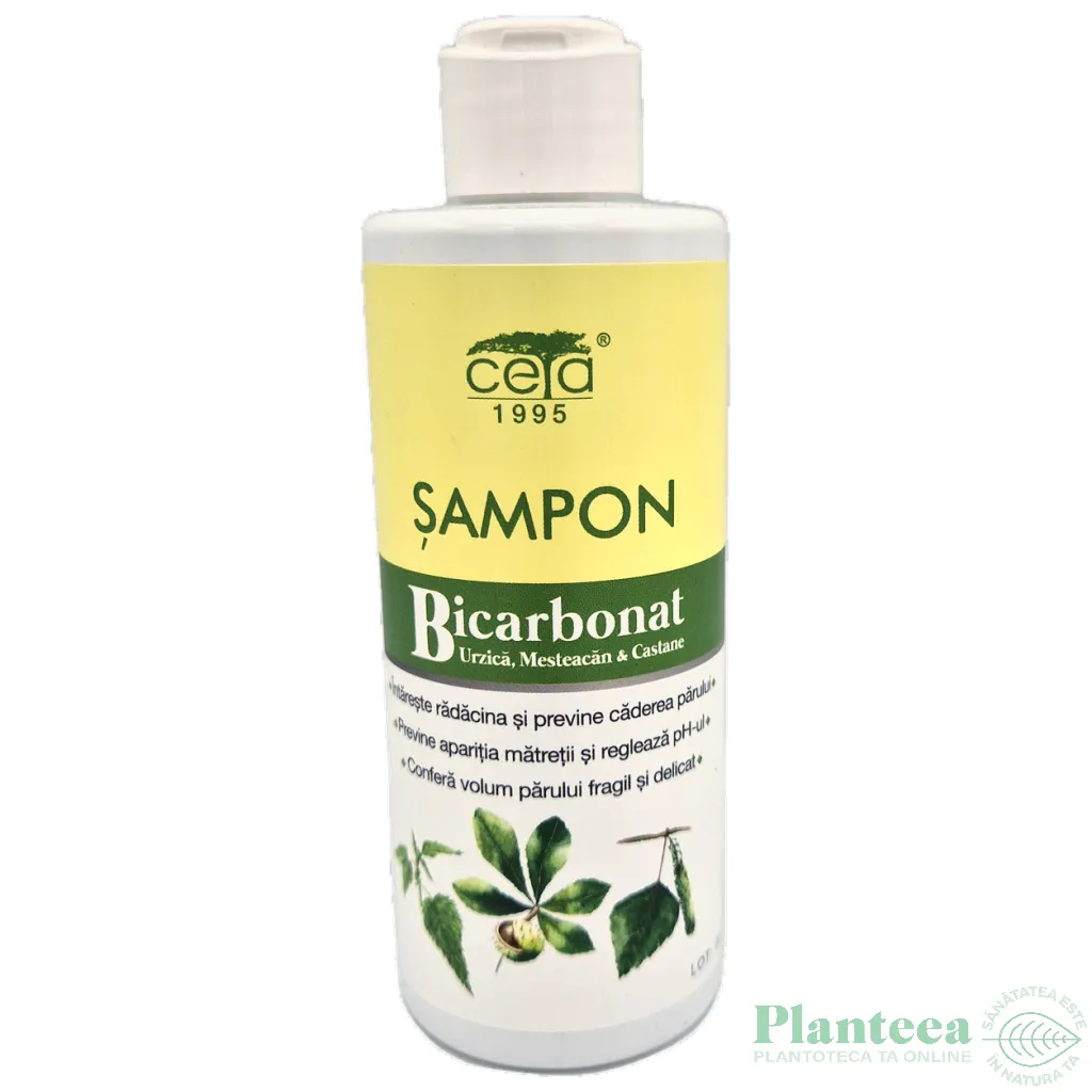 Sampon bicarbonat urzica mesteacan castane 200ml - CETA