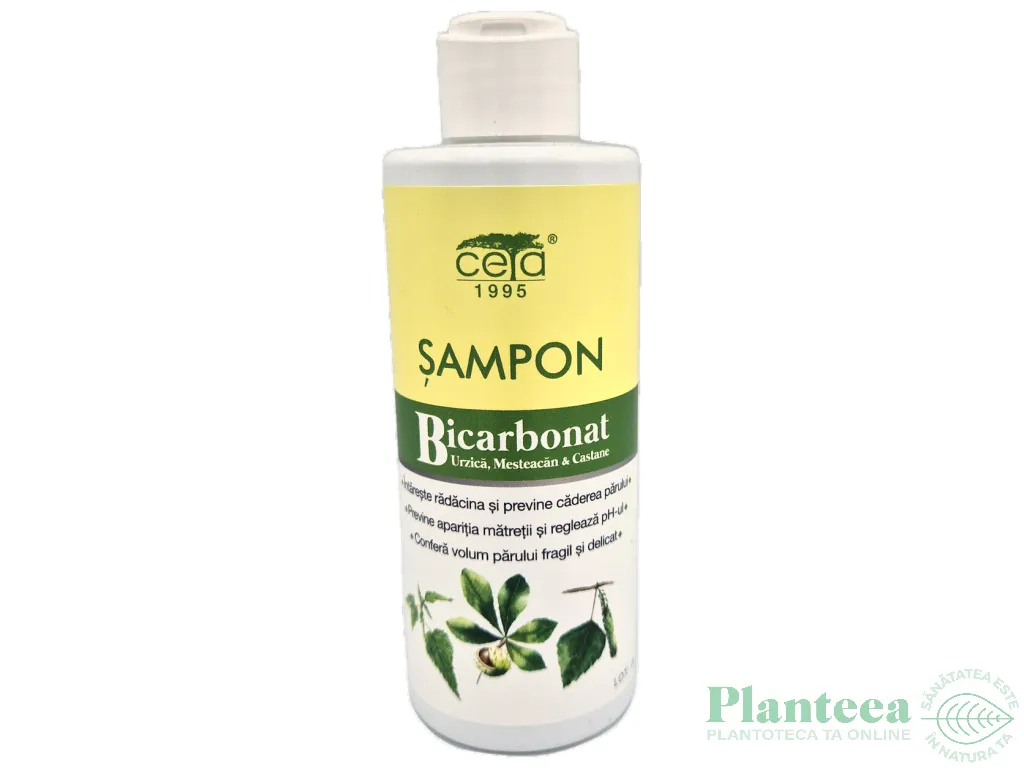 Sampon bicarbonat urzica mesteacan castane 200ml - CETA